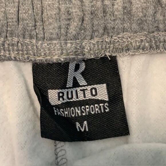 NWT Ruito Fashion Sports Youth Boys Gray Drawstring Ribbed Hem Jogger Pants Sz M - Picture 5 of 8
